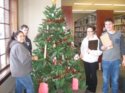 Decorate the Library Christmas Tree