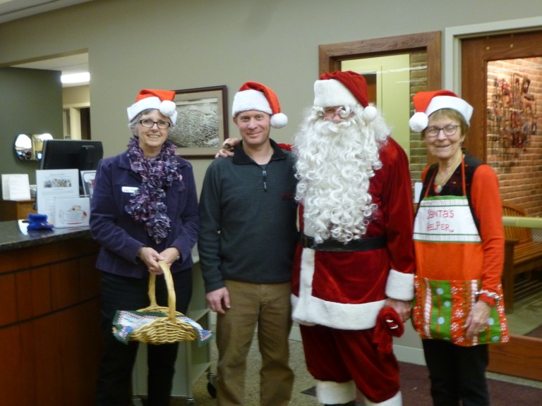 santa and staff