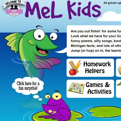 mel kids sample of website