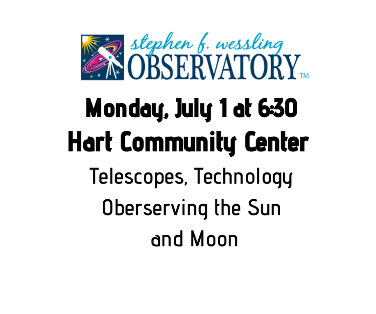 Telescopes & Technology Learn how to use a telescope! Learn how technology has changed what we know about space! Solar & Lunar Observation Day or night, safely view solar flares and sunspots!.png